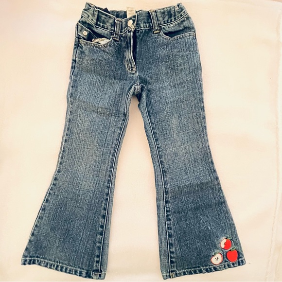 Gymboree Prep School Embroidered Apple Jeans - Picture 1 of 6